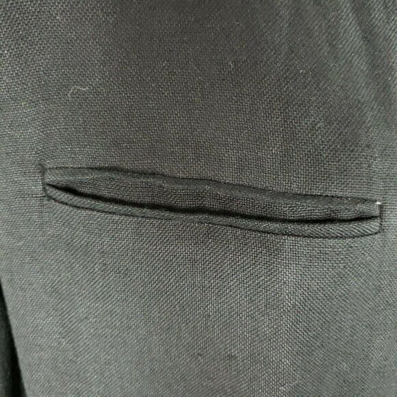 Ralph Lauren Black Label Linen Jacket Blazer 14 Mandarin Collar Made USA - Picture 3 of 9